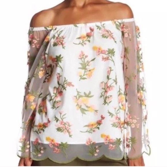 Nanette Lepore Tops - Nanette Lepore floral blouse size small